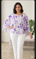 B*5-26*TEXTIL*26045*LILA ESTAMPADO - BLUSAS CURVY Boutiquemirel 