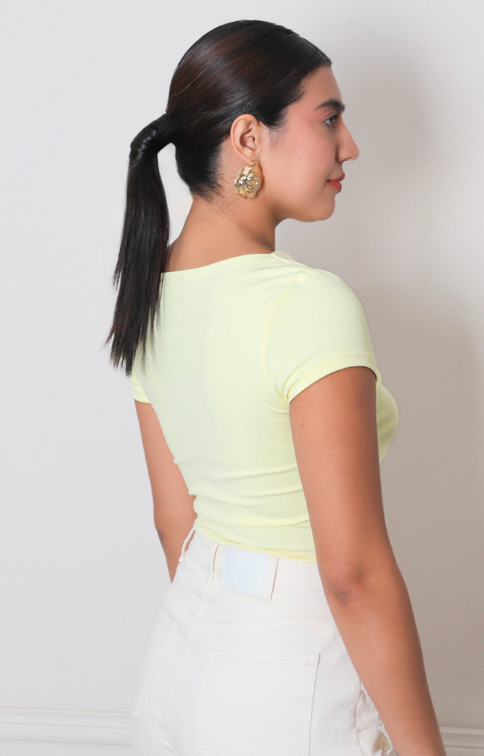 Blusa asimétrica con drapeado - BLUSAS REGULAR Boutiquemirel 