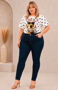 Pantalón de mezclilla obscura - PANTALON MEZCLILLA CURVY Boutiquemirel 