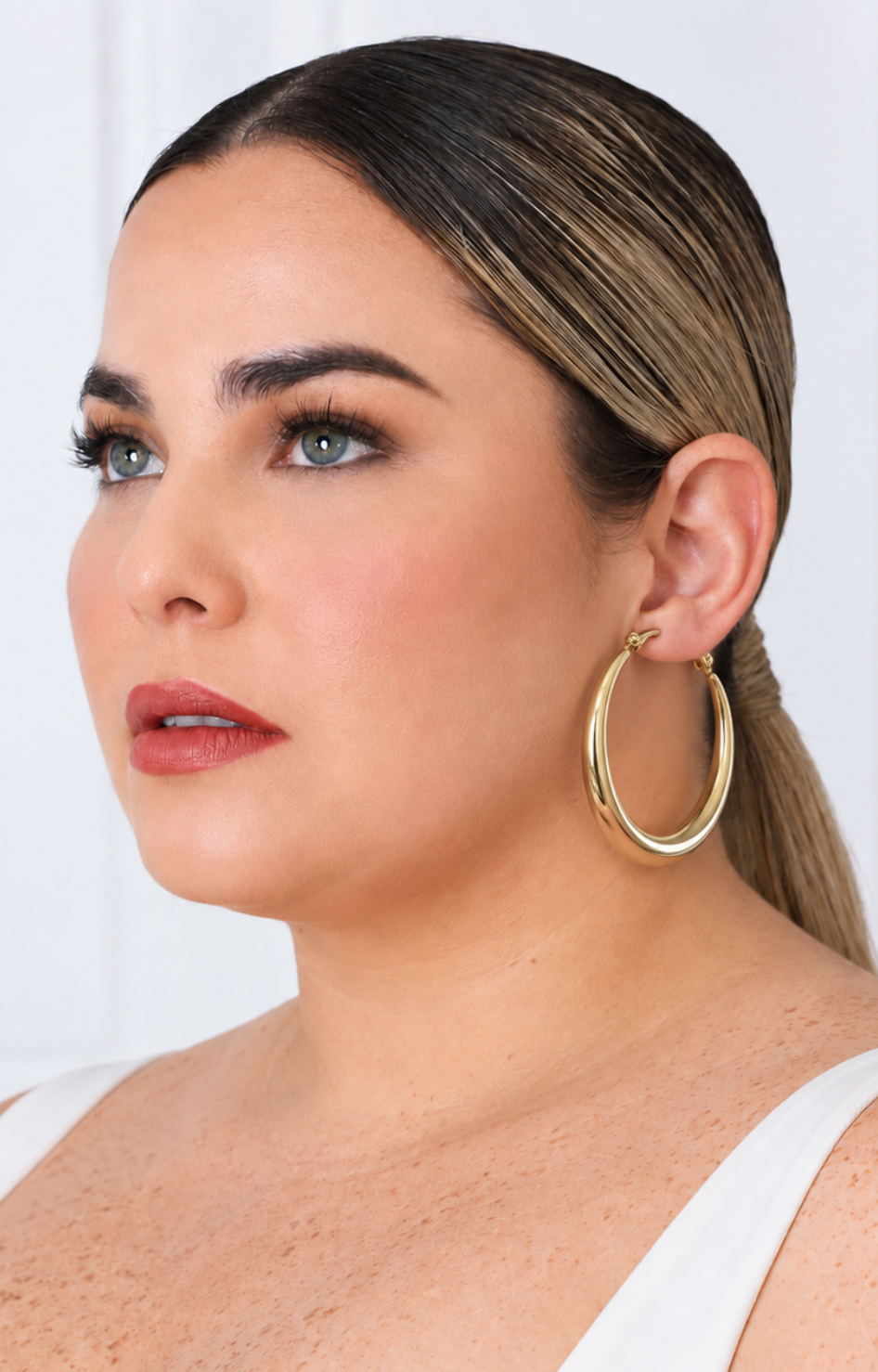 Aretes argolla lisos