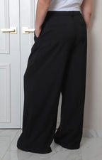 Pantalón negro de vestir tiro alto