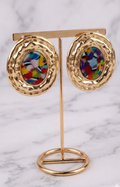 Aretes Confetti Dorado