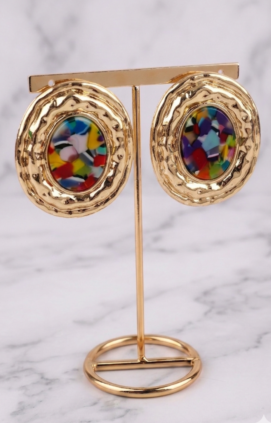 Aretes Confetti Dorado