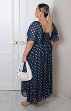 Vestido corto curvy Boutiquemirel con estampado de lunares multicolor y corte femenino