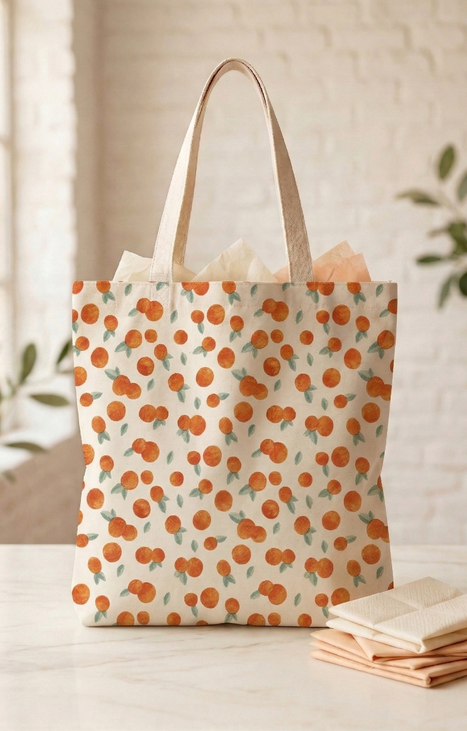 Bolsa de Tela Naranjas - BOLSAS Boutiquemirel 