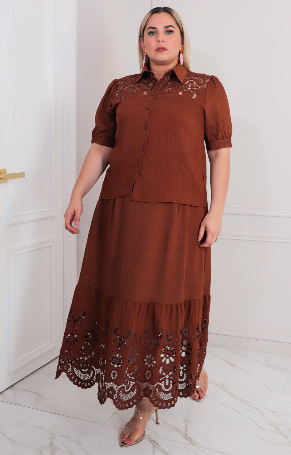 Conjunto con bordado - CONJUNTO CURVY Boutiquemirel 