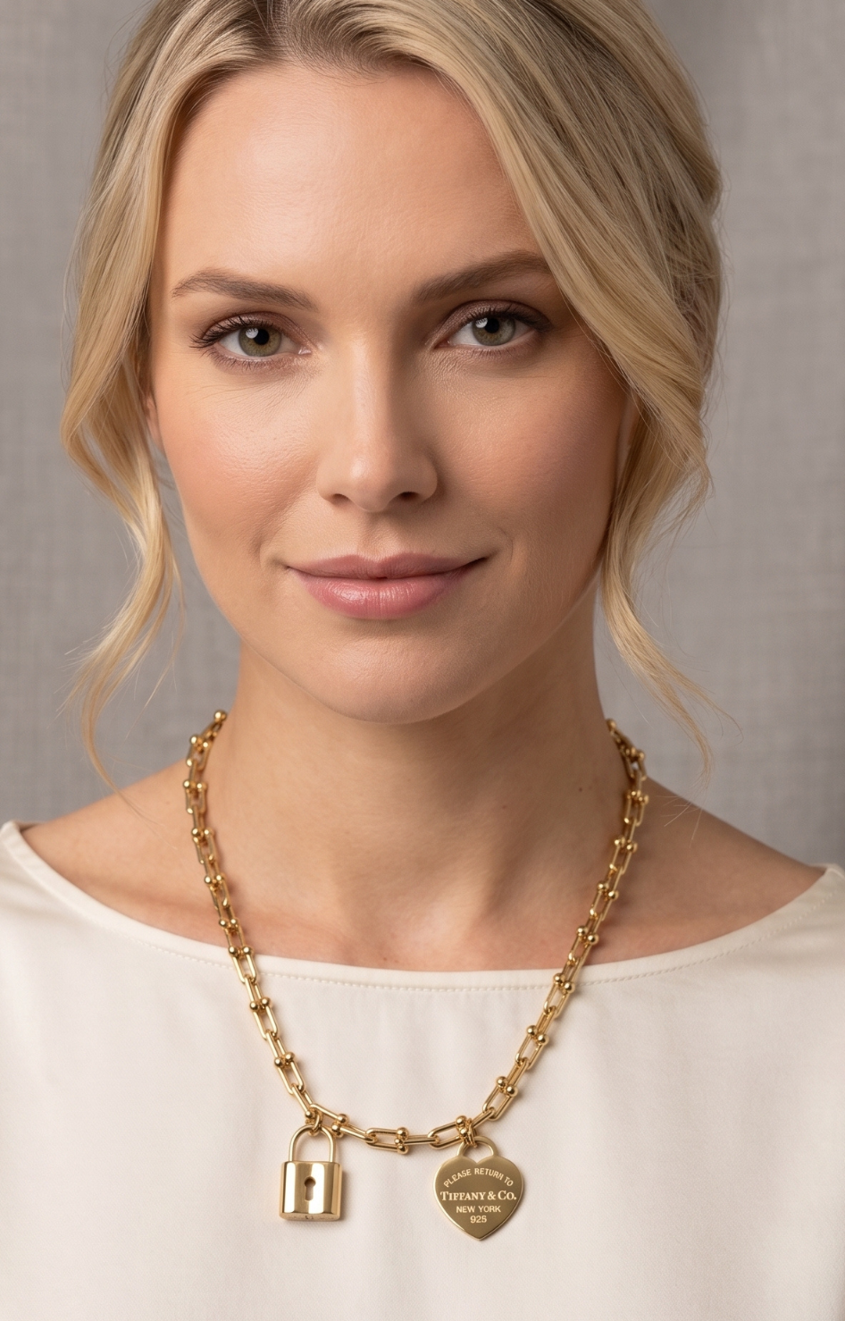 Collar con Candado y Corazón - COLLARES ACERO Boutiquemirel 