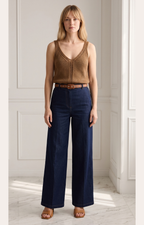 Blusa tejida chocolate