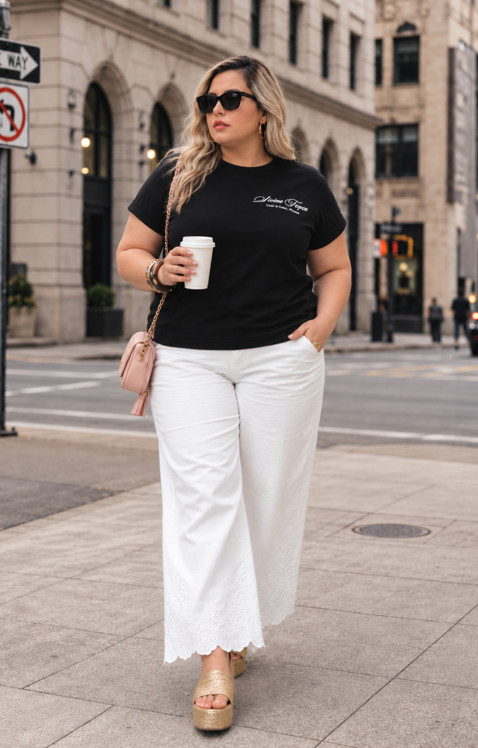 Pantalón recto de mezclilla curvy blanco de la marca Boutiquemirel, mostrando el estilo y detalle del diseño en la imagen.