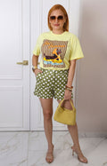 Short con estampado polka dots