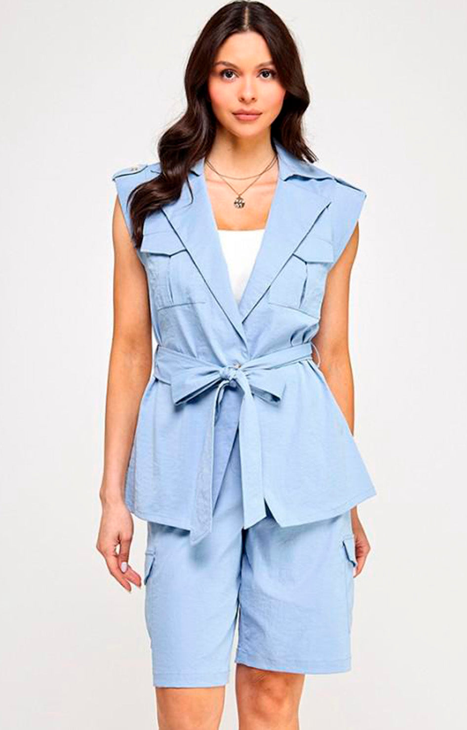 bertha Conjunto azul de short - CONJUNTO REGULAR Boutiquemirel 