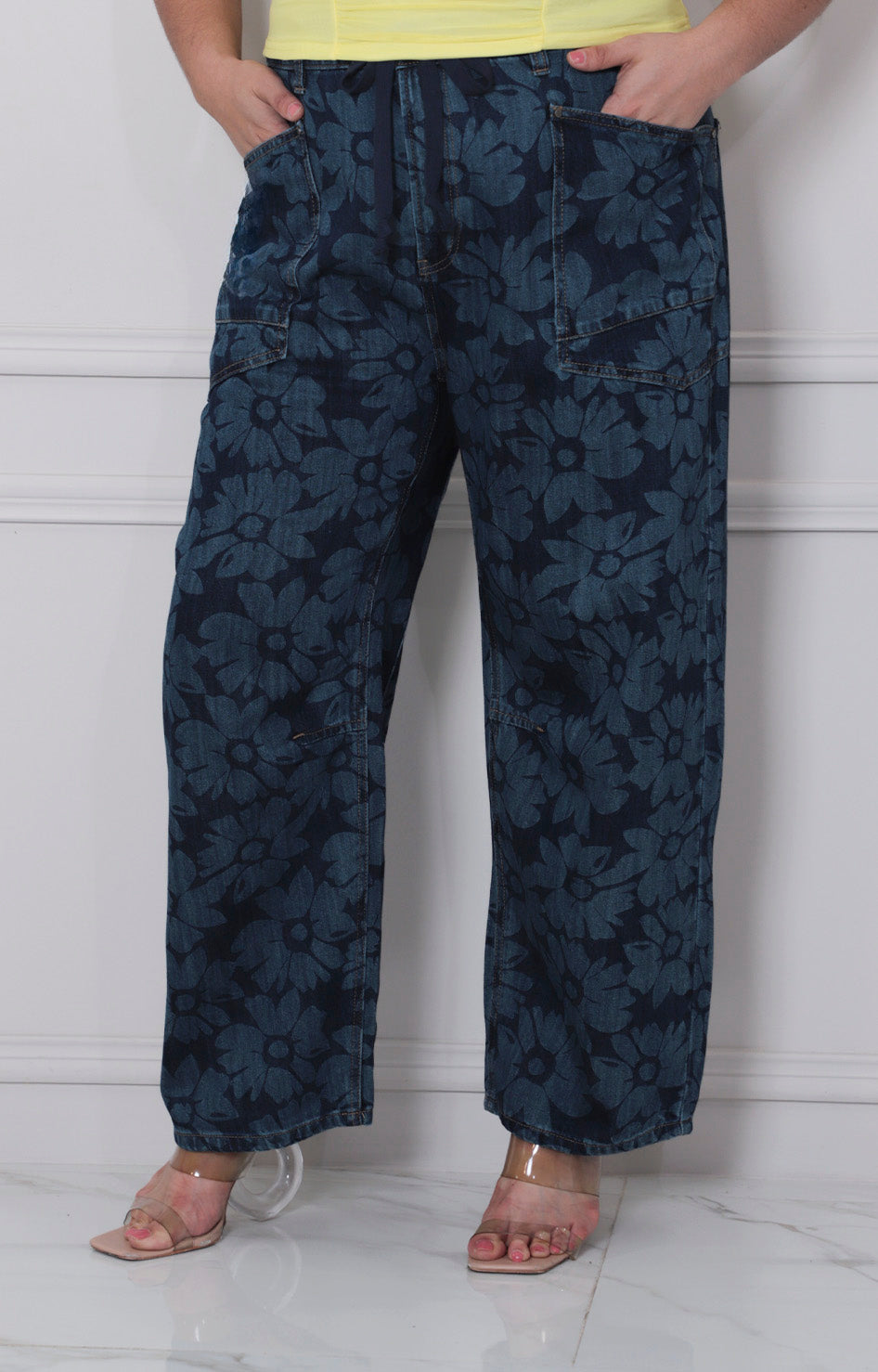 Pantalòn de mezclilla estampado - PANTALON MEZCLILLA CURVY Boutiquemirel 