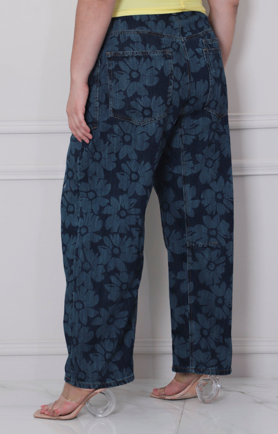 Pantalòn de mezclilla estampado - PANTALON MEZCLILLA CURVY Boutiquemirel 