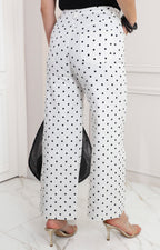 Pantalòn blanco polka dots