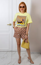 Short con estampado polka dots