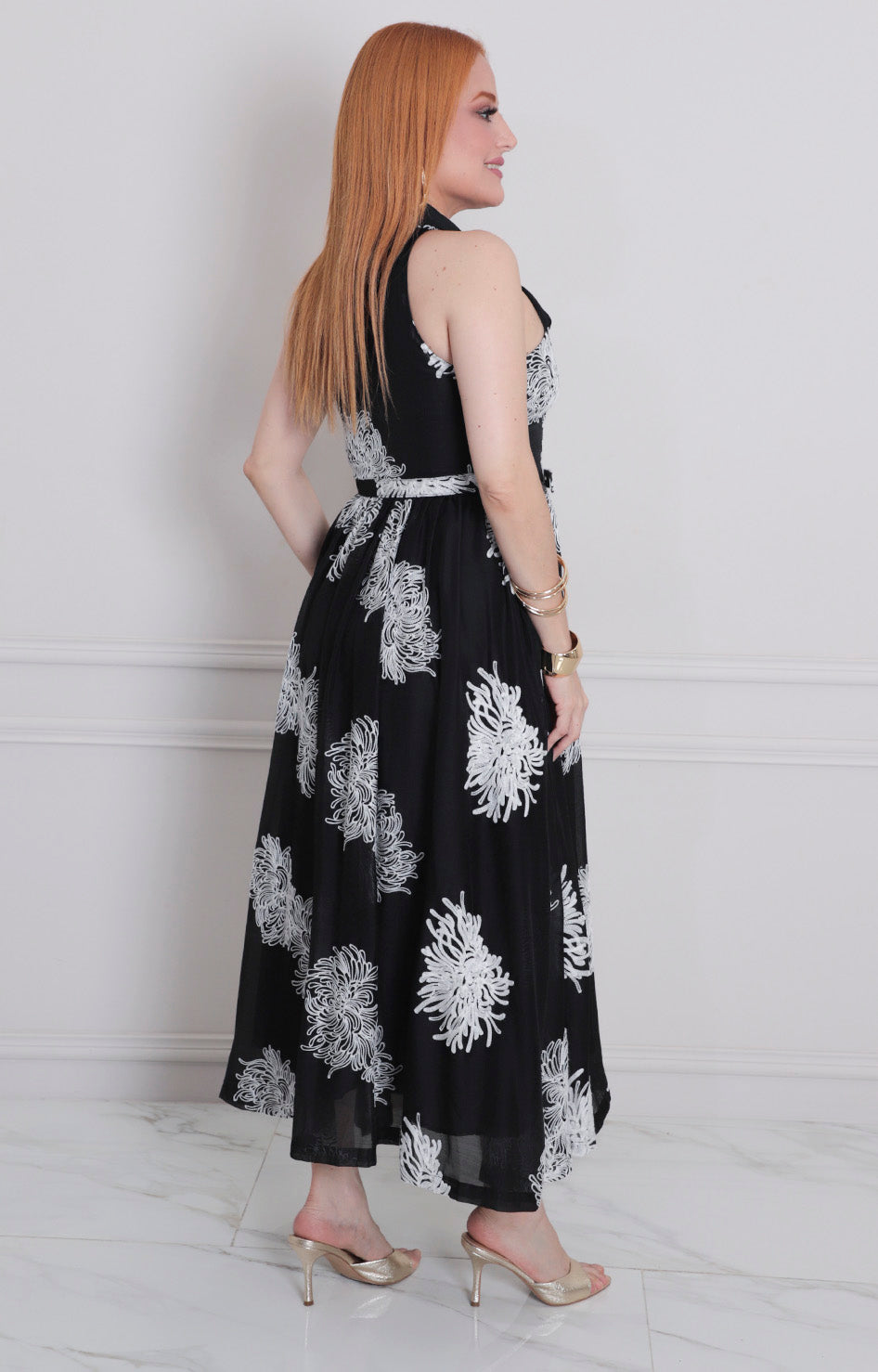 Vestido halter con cinturòn - VESTIDO LARGO REGULAR Boutiquemirel 
