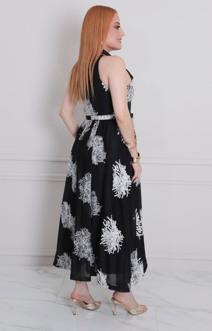 Vestido halter con cinturòn - VESTIDO LARGO REGULAR Boutiquemirel 