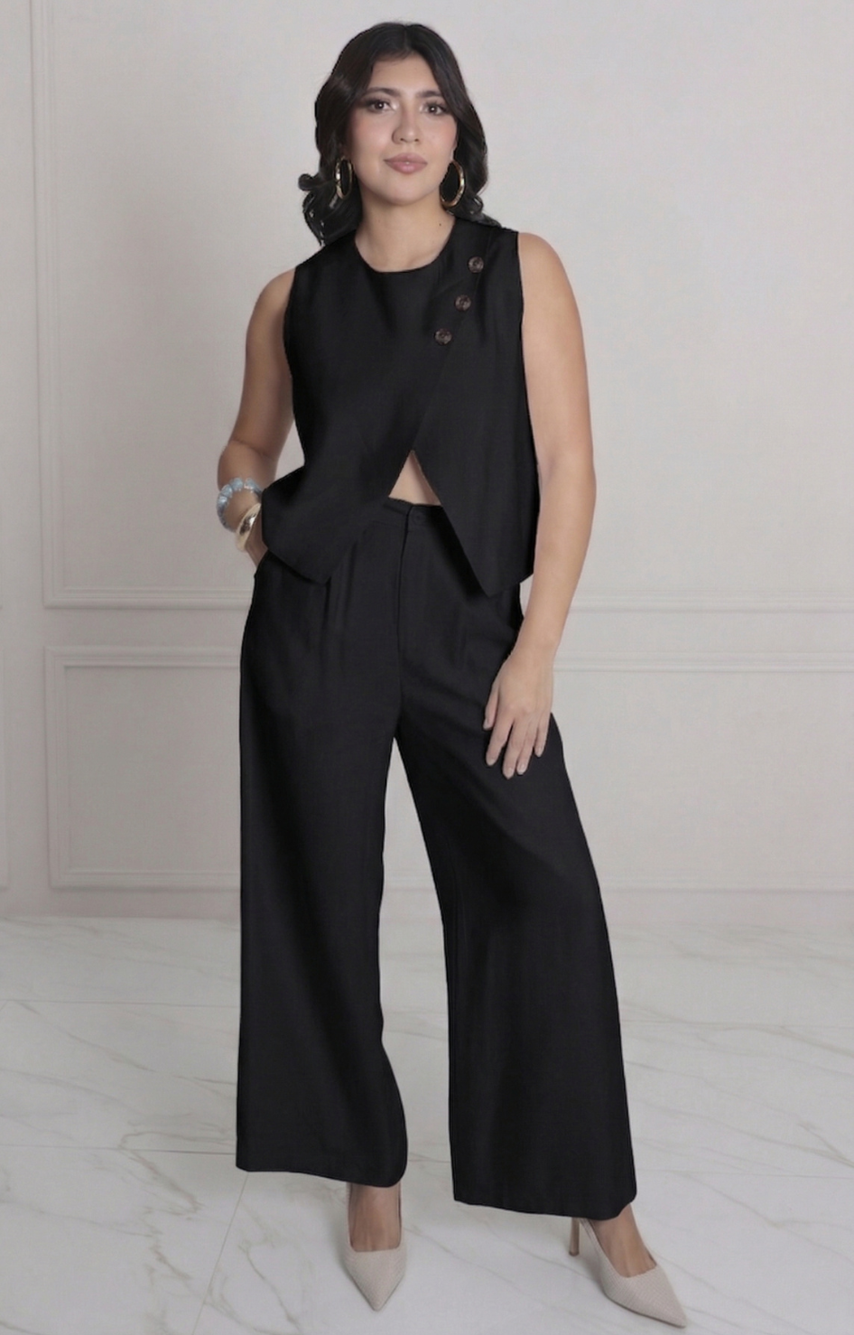 Conjunto liso con botones - CONJUNTO REGULAR Boutiquemirel 
