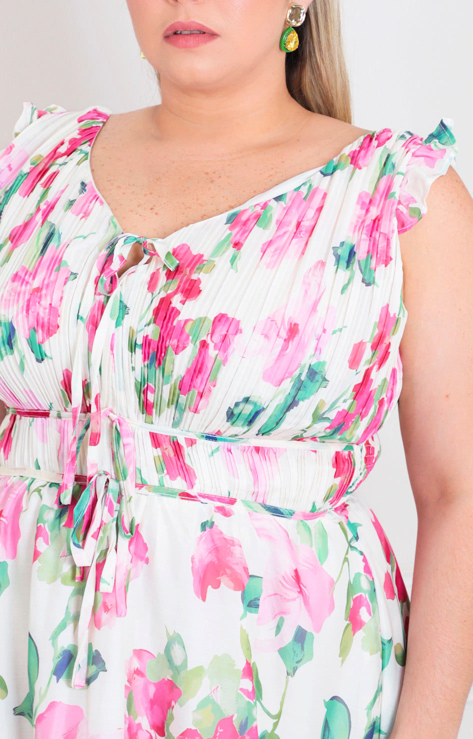 Vestido de tirantes estampado - VESTIDO LARGO CURVY Boutiquemirel 