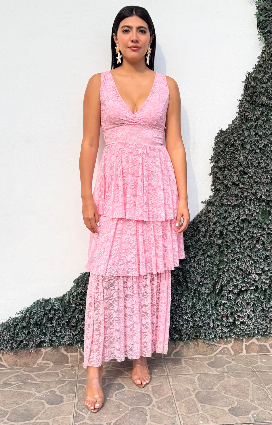 Vestido de encaje - VESTIDO LARGO REGULAR Boutiquemirel 