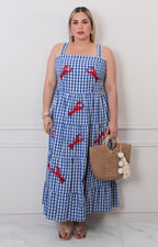 Vestido de tirantes estampado - VESTIDO LARGO CURVY Boutiquemirel 