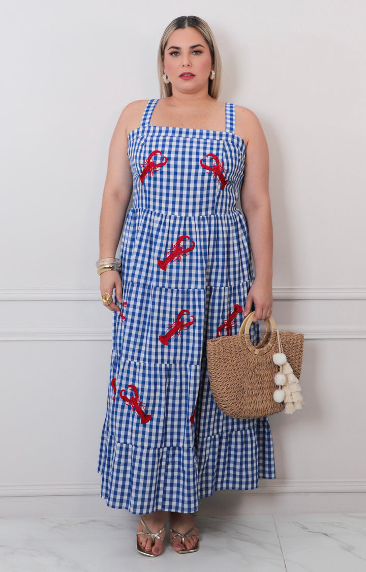 Vestido de tirantes estampado - VESTIDO LARGO CURVY Boutiquemirel 