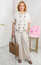 Conjunto con estampado costero