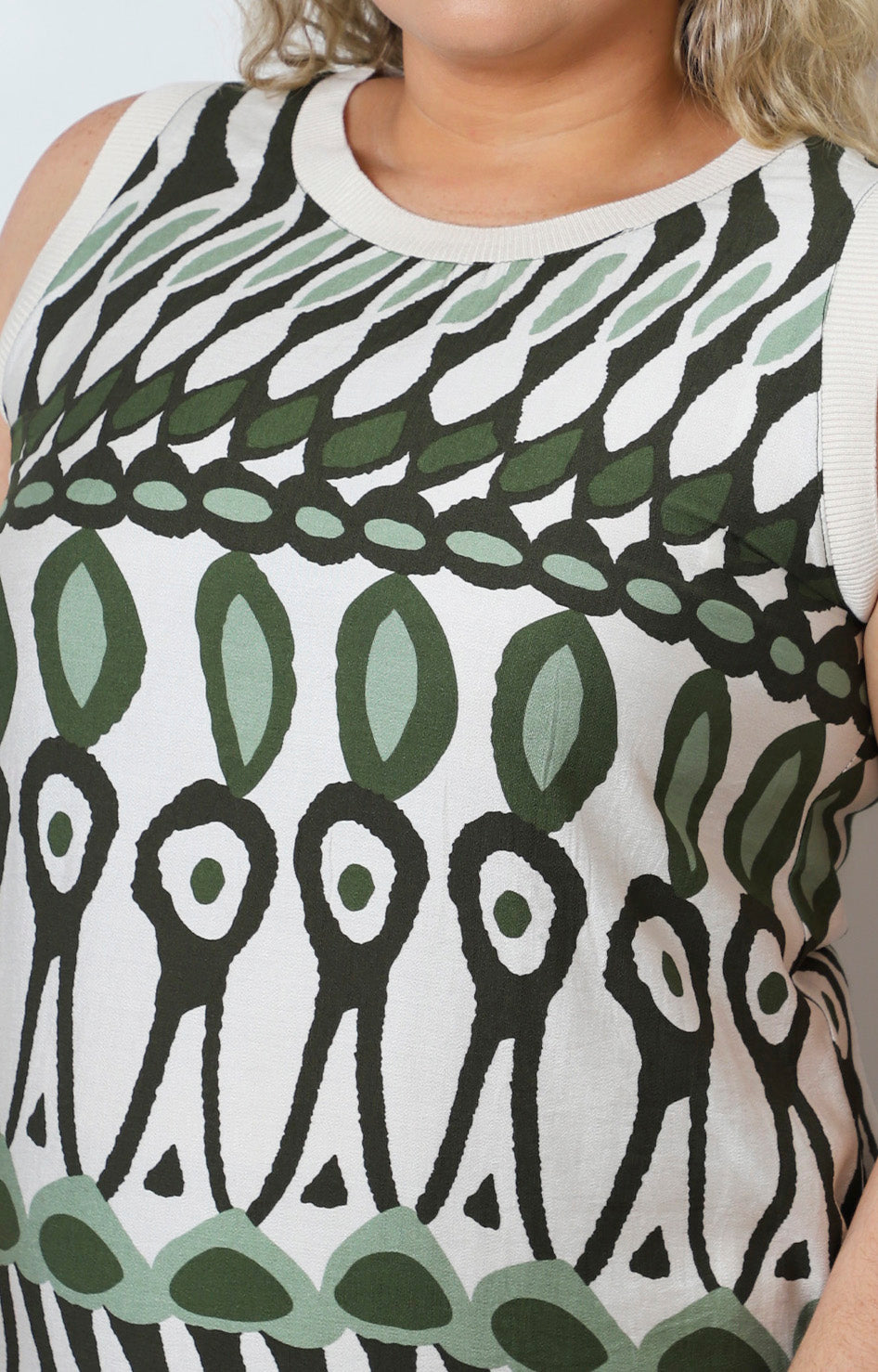 Vestido estampado geométrico