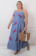 Vestido de tirantes estampado - VESTIDO LARGO CURVY Boutiquemirel 