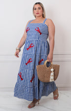 Vestido de tirantes estampado - VESTIDO LARGO CURVY Boutiquemirel 