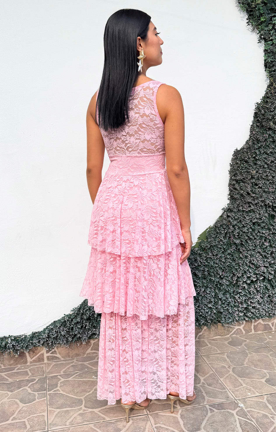 Vestido de encaje - VESTIDO LARGO REGULAR Boutiquemirel 