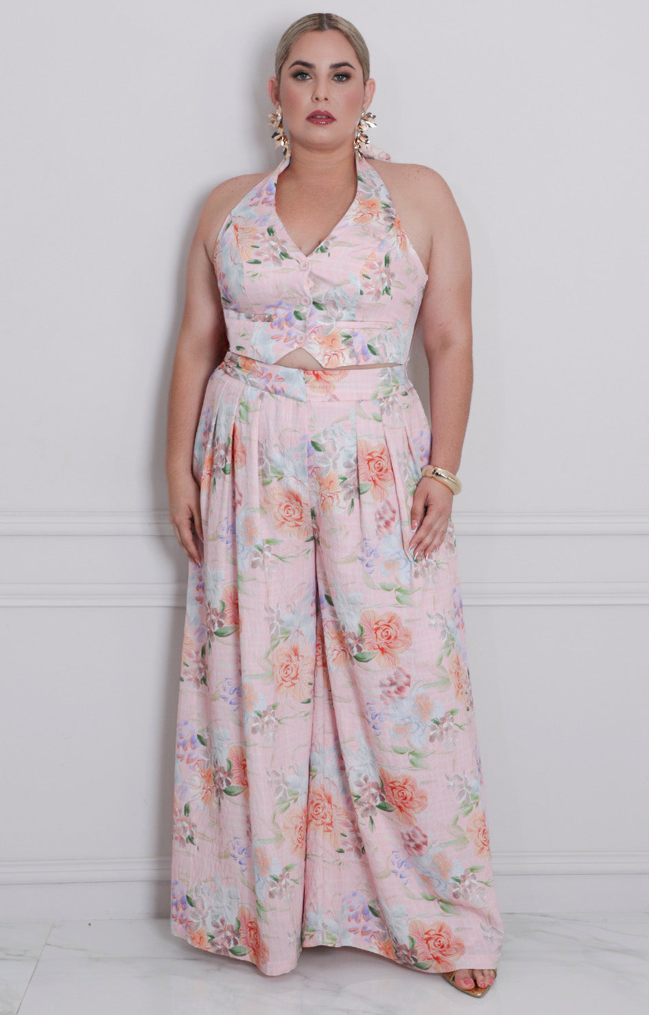 Conjunto halter estampado - CONJUNTO CURVY Boutiquemirel 