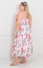 Vestido de tirantes estampado - VESTIDO LARGO CURVY Boutiquemirel 