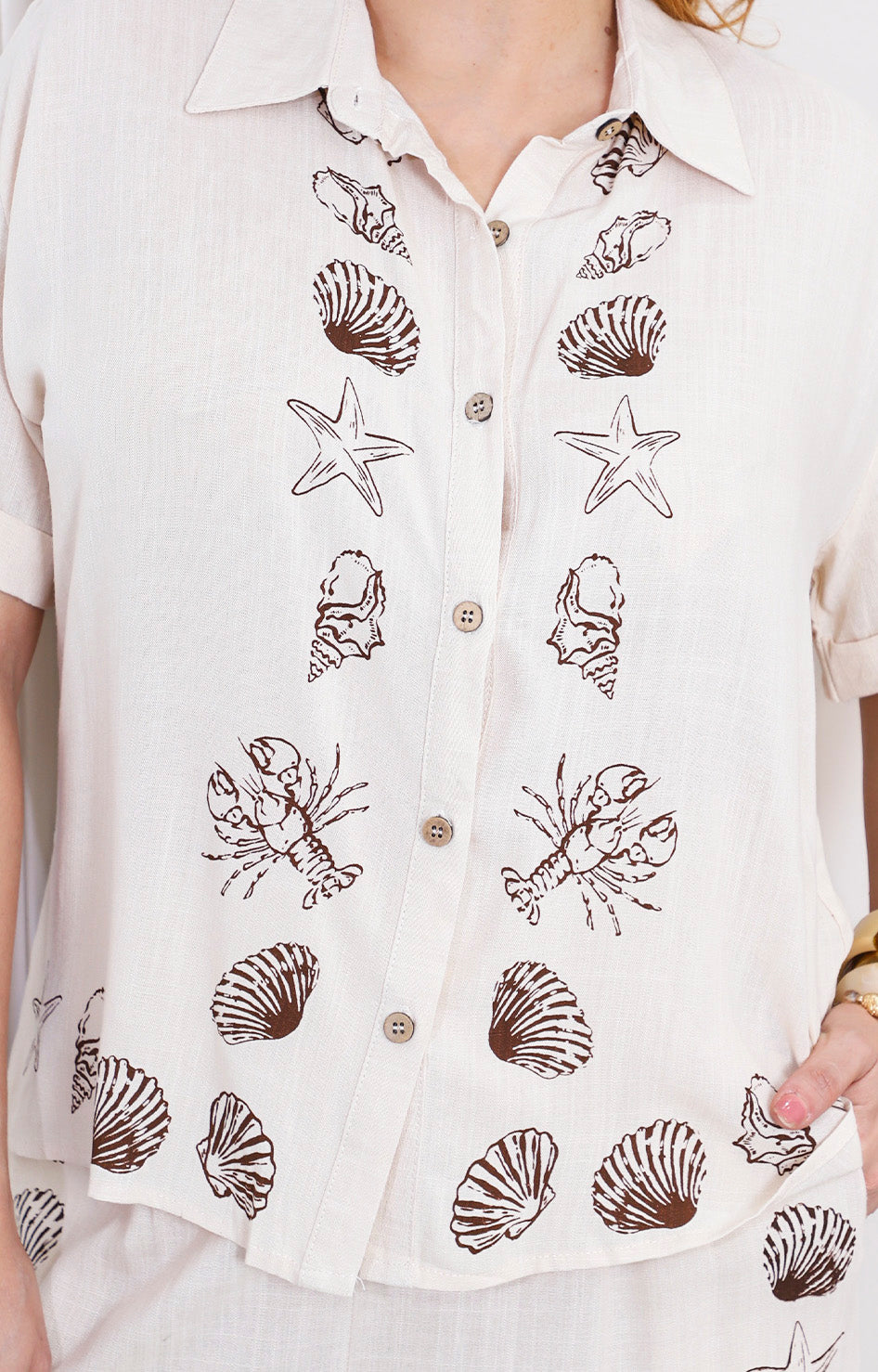 Conjunto con estampado costero
