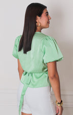 Blusa verde envolvente - BLUSAS REGULAR Boutiquemirel 