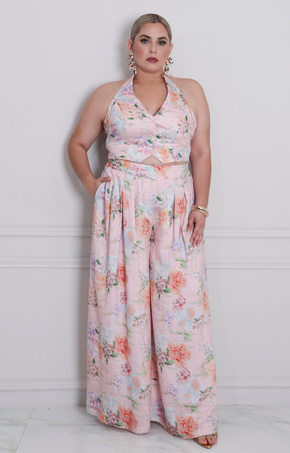 Conjunto halter estampado - CONJUNTO CURVY Boutiquemirel 