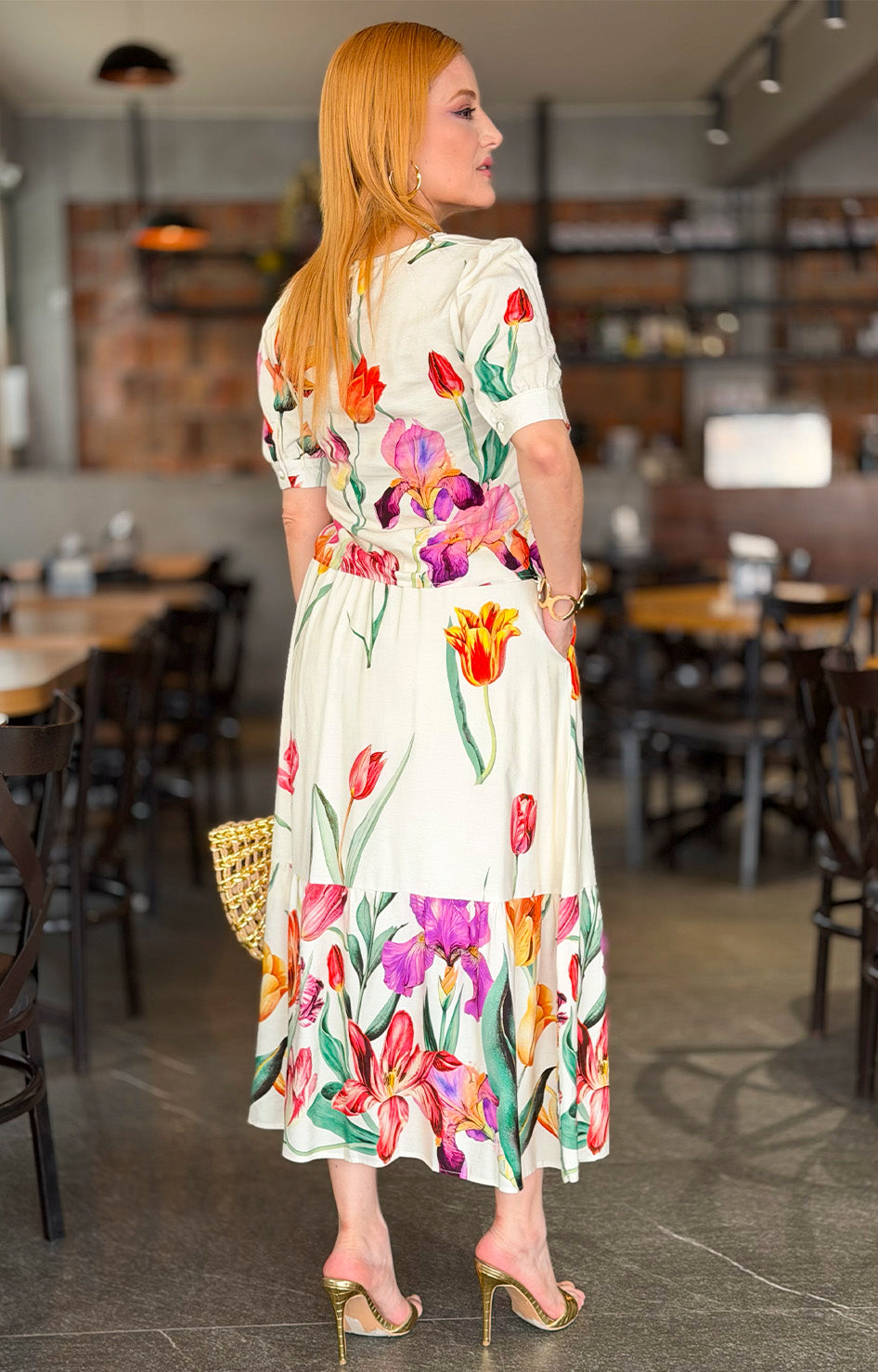 Conjunto beige con estampado floral - CONJUNTO REGULAR Boutiquemirel 