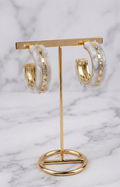 Aretes dorados con circonias - ARETES Boutiquemirel 