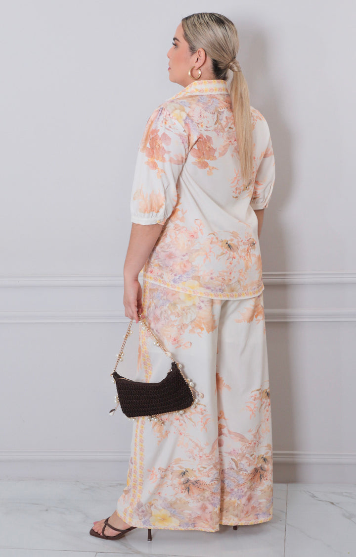 Conjunto beige estampado - CONJUNTO CURVY Boutiquemirel 