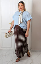 Blusa con mascada floral