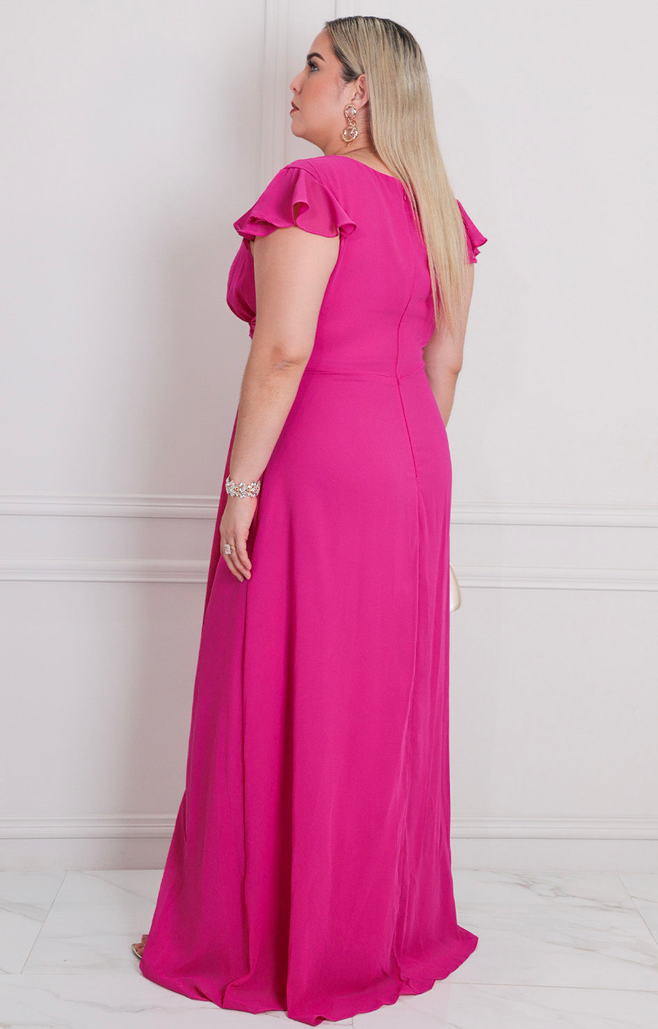 Vestido largo liso - VESTIDO LARGO CURVY Boutiquemirel 
