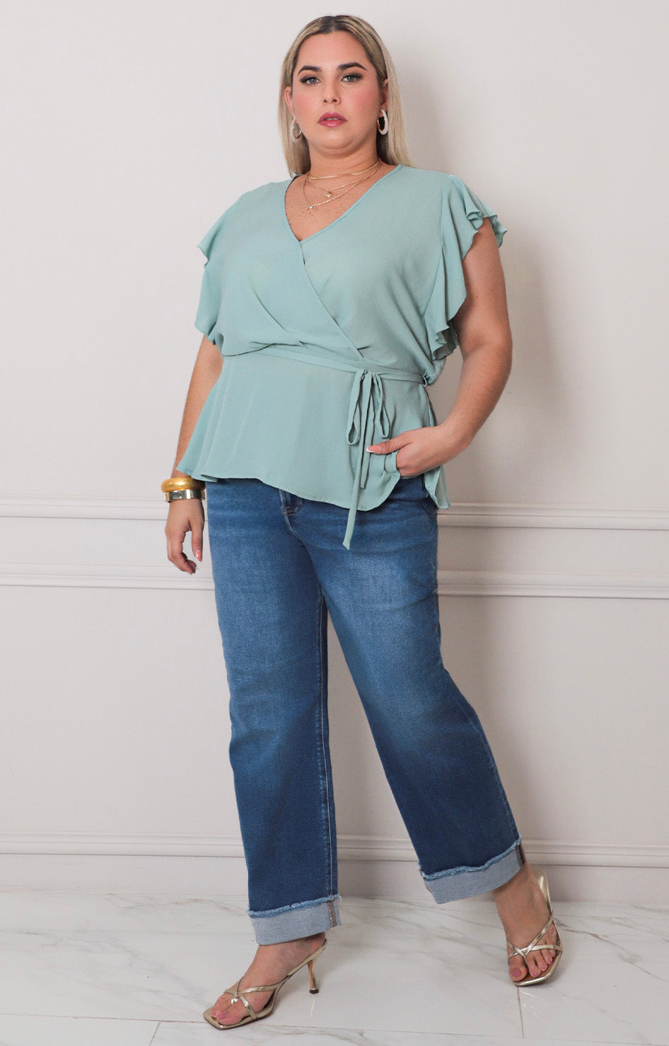 Blusa blanca peplum - BLUSAS CURVY Boutiquemirel 
