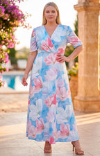 Vestido estampado - VESTIDO LARGO CURVY Boutiquemirel 