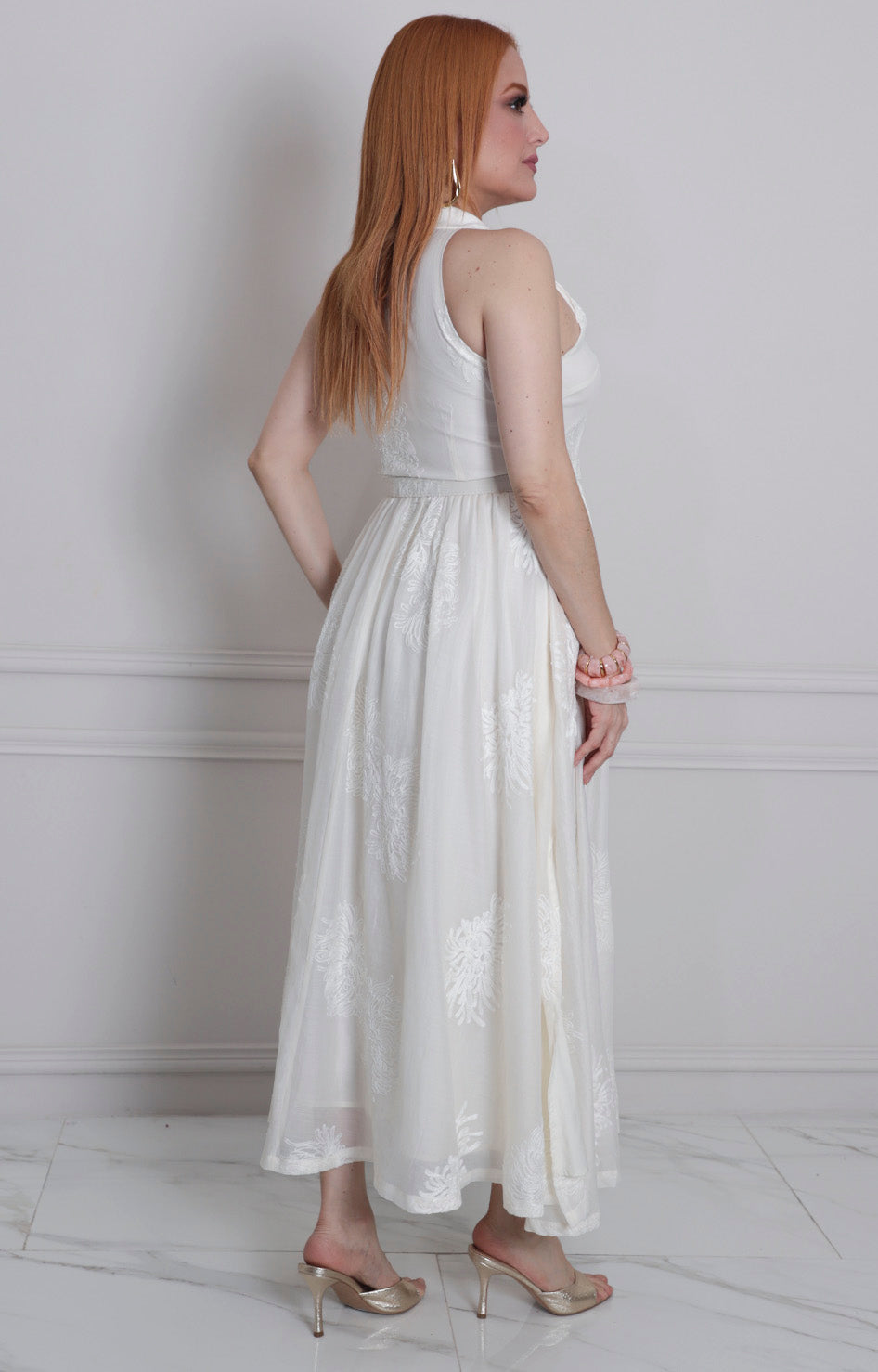 Vestido halter con cinturòn - VESTIDO LARGO REGULAR Boutiquemirel 