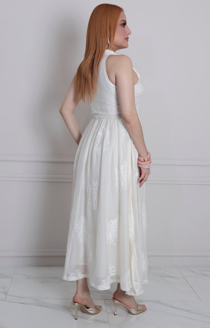 Vestido halter con cinturòn - VESTIDO LARGO REGULAR Boutiquemirel 
