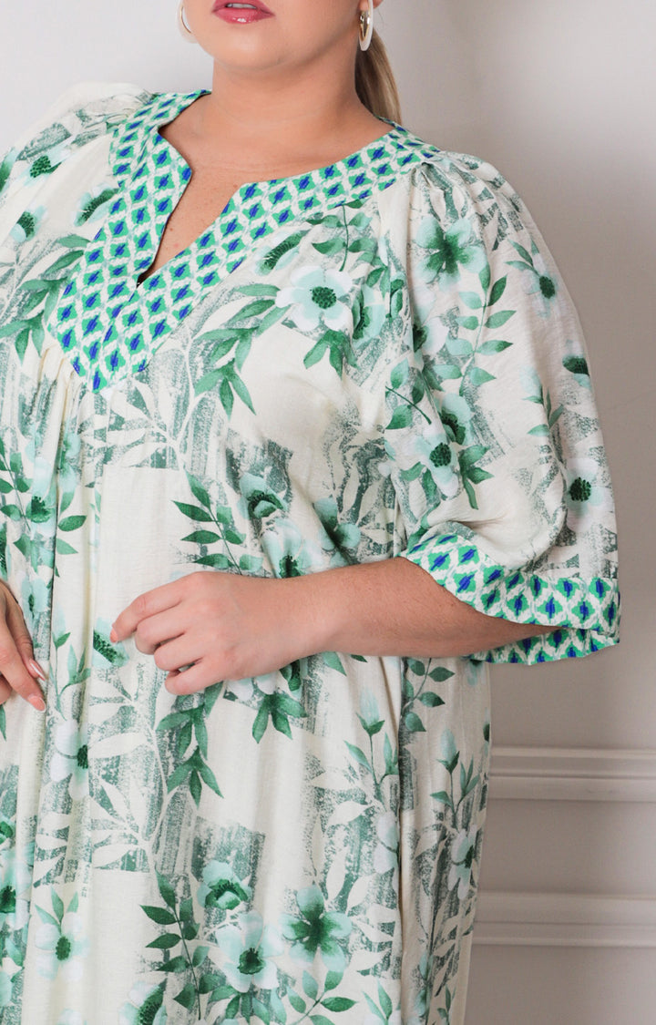 Vestido verde estampado - VESTIDO CORTO CURVY Boutiquemirel 