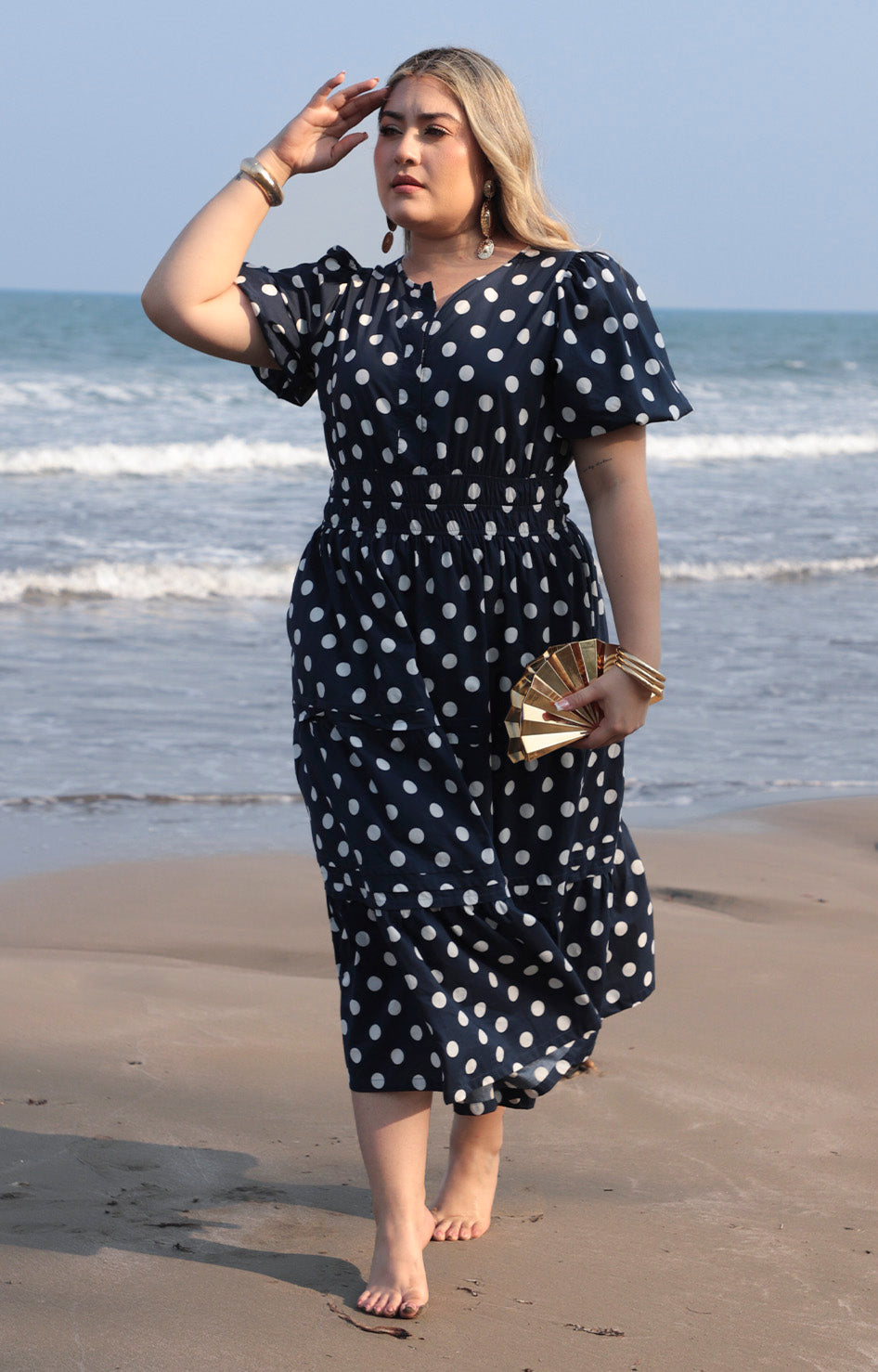 V*3-26*SHE+SKY*PST1288*AZUL MARINO - VESTIDO CORTO CURVY Boutiquemirel 