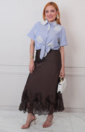 F*3-26*TABA*SA-57-08*CAFE - FALDA REGULAR Boutiquemirel 