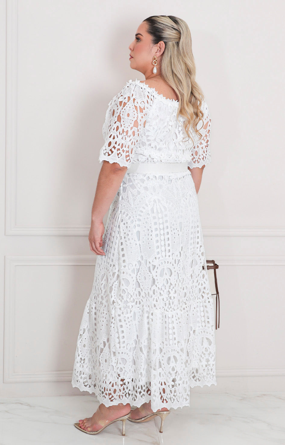Vestido blanco de guipiur