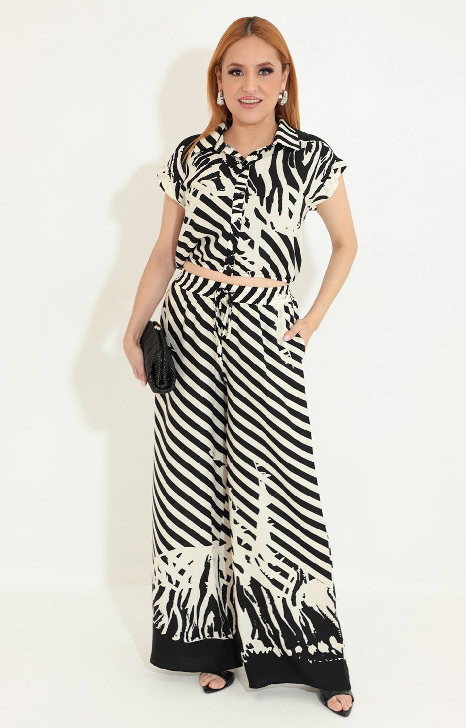 Conjunto beige estampado - CONJUNTO Boutiquemirel 